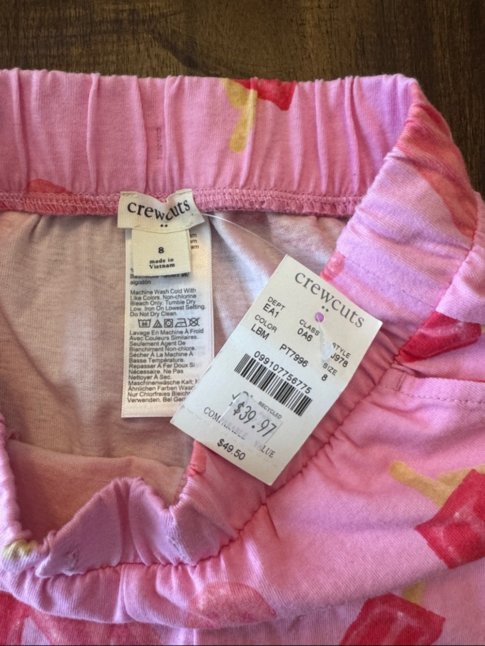 Crewcuts Pink Popsicle Print Shorts - Picture 2 of 3